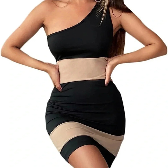 SHEIN Dresses & Skirts - SHEIN One Shoulder Party Dress Sz XS